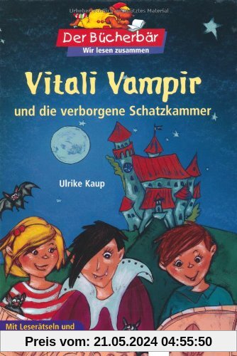 Der Bücherbär: Wir lesen zusammen: Vitali Vampir und die verborgene Schatzkammer: Mit Leserätseln und großem Suchbild.
